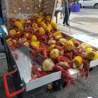Backyard Boil Setup