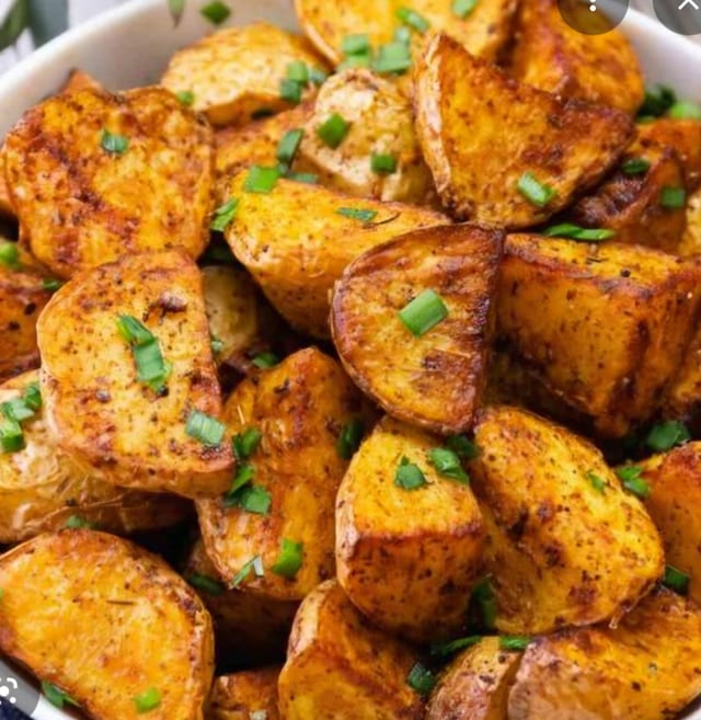 Pan-fried Cajun Potatoes.