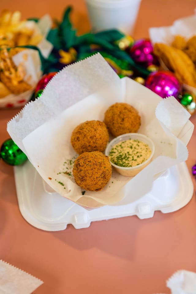 Boudin Balls Seafood.